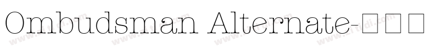Ombudsman Alternate字体转换